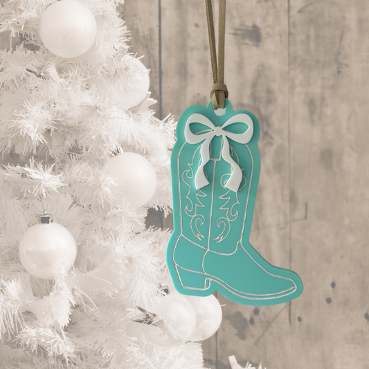 Turquoise Boot Bauble