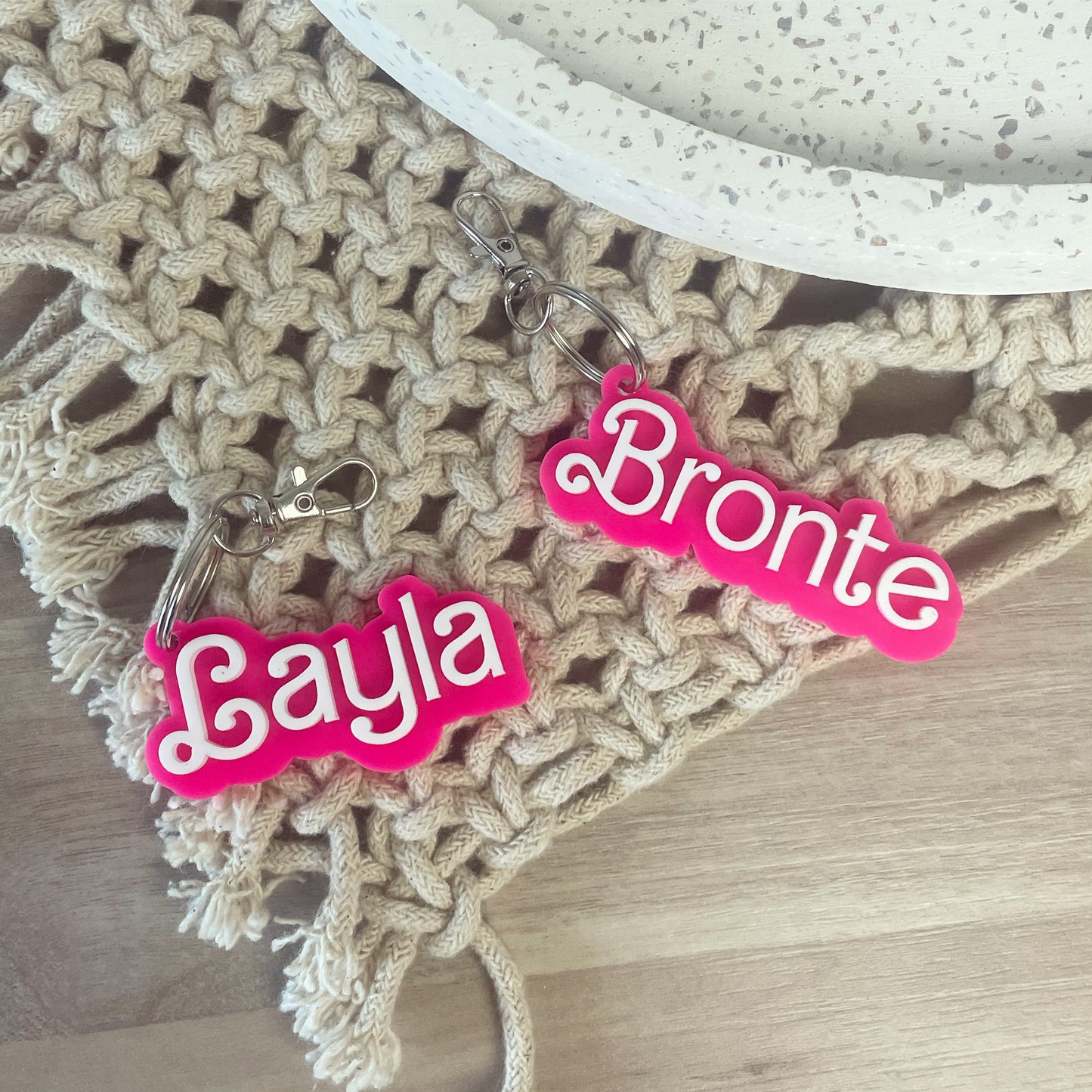 Dreamhouse Name Keychain