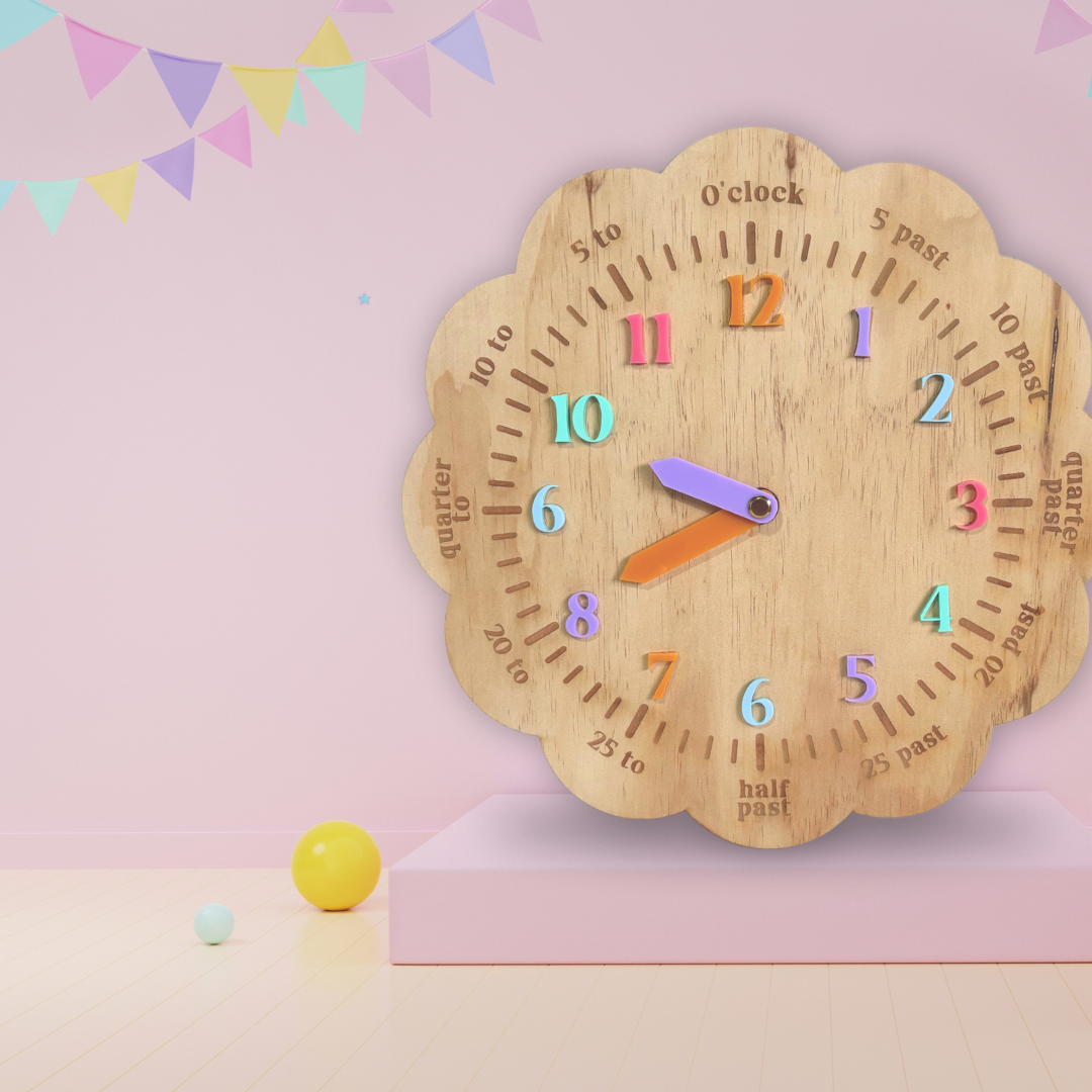 Pastel Interactive Clock