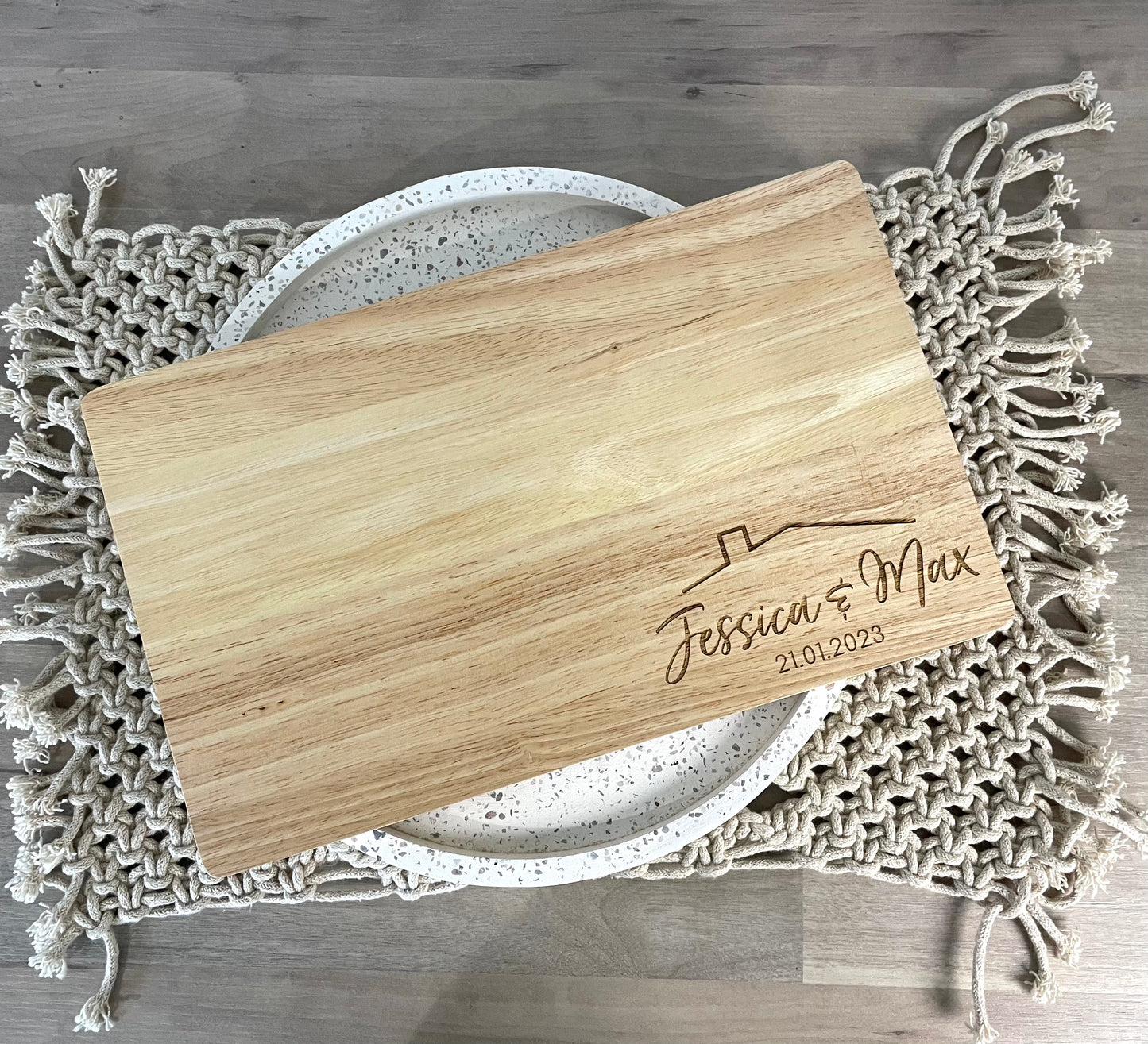 'Home' Personalised Chopping board