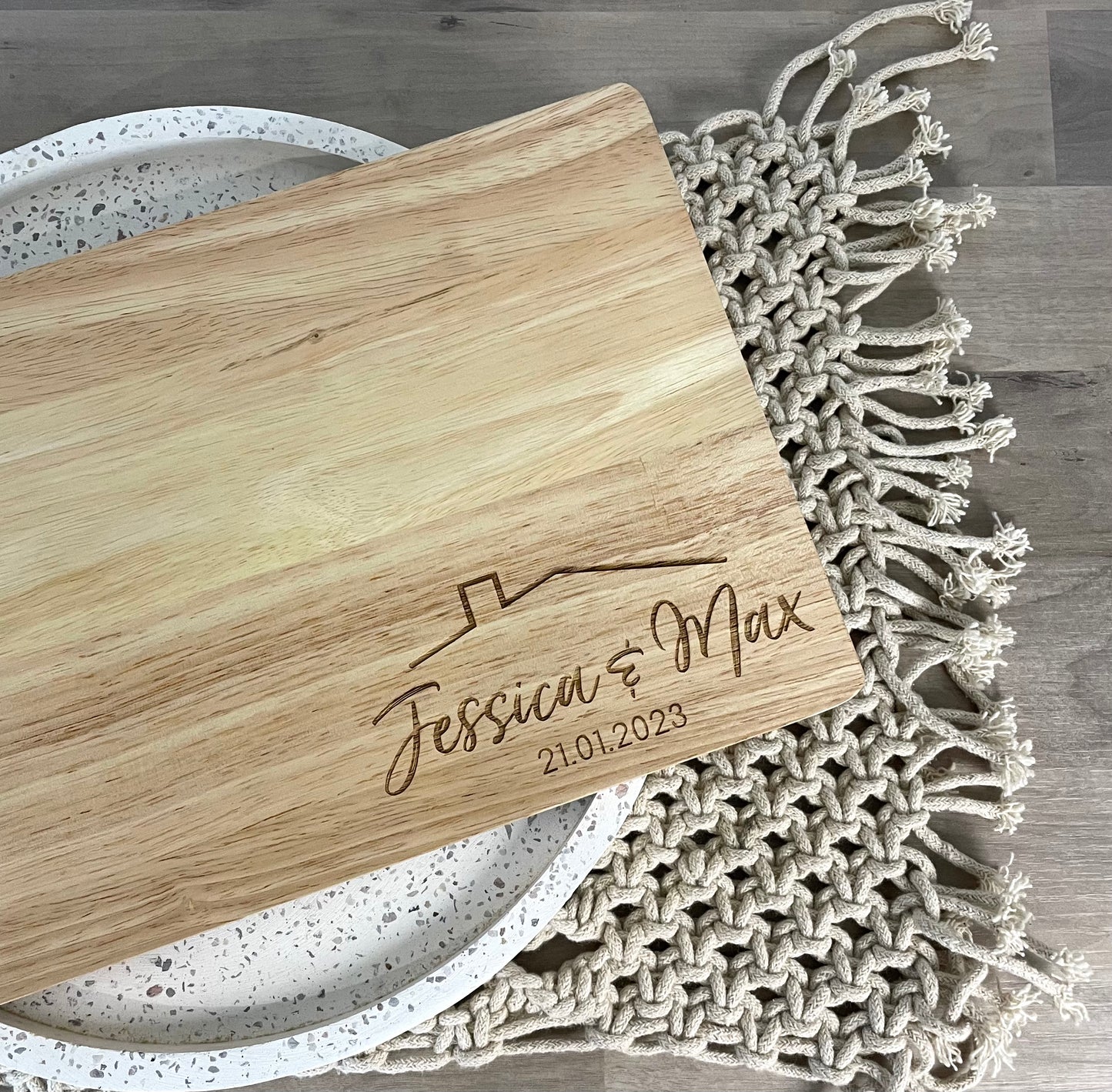 'Home' Personalised Chopping board