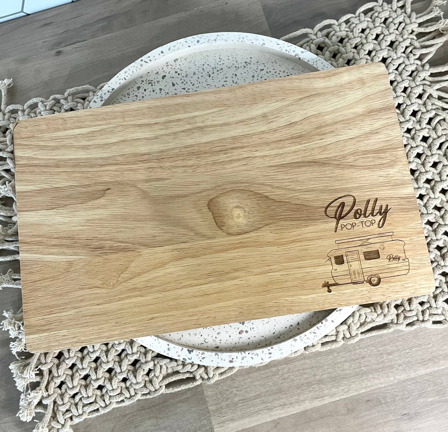 Caravan Corner Engraved Chopping Board