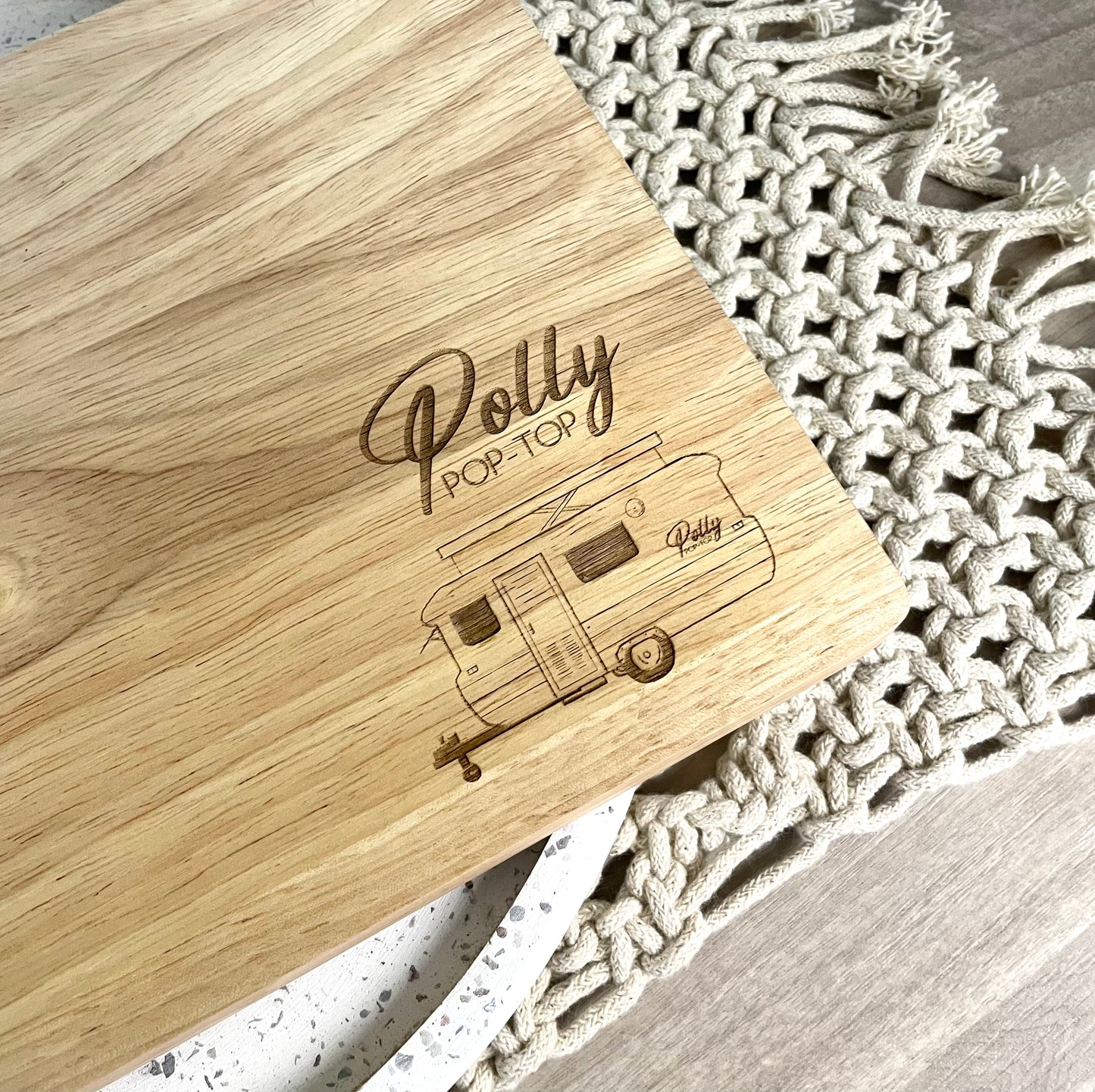 Caravan Corner Engraved Chopping Board