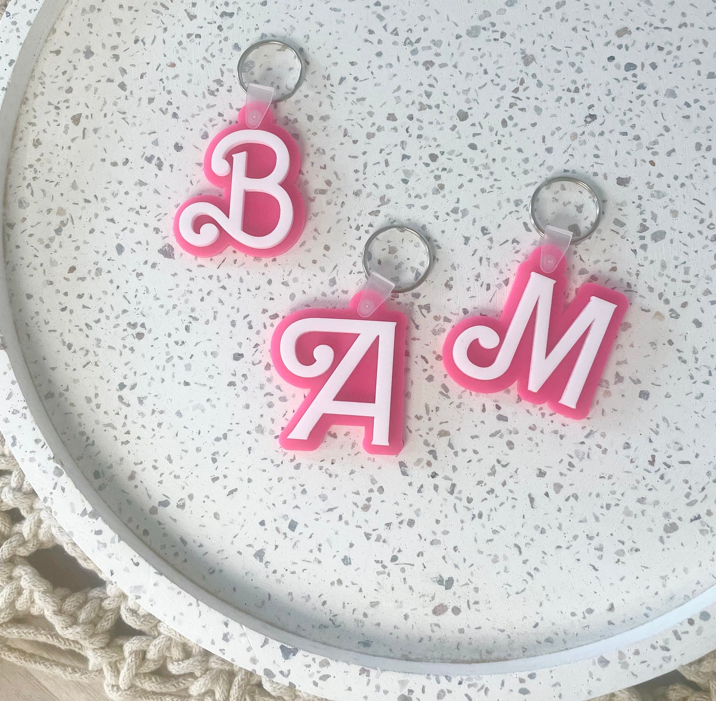 Dreamhouse Letter Keychain