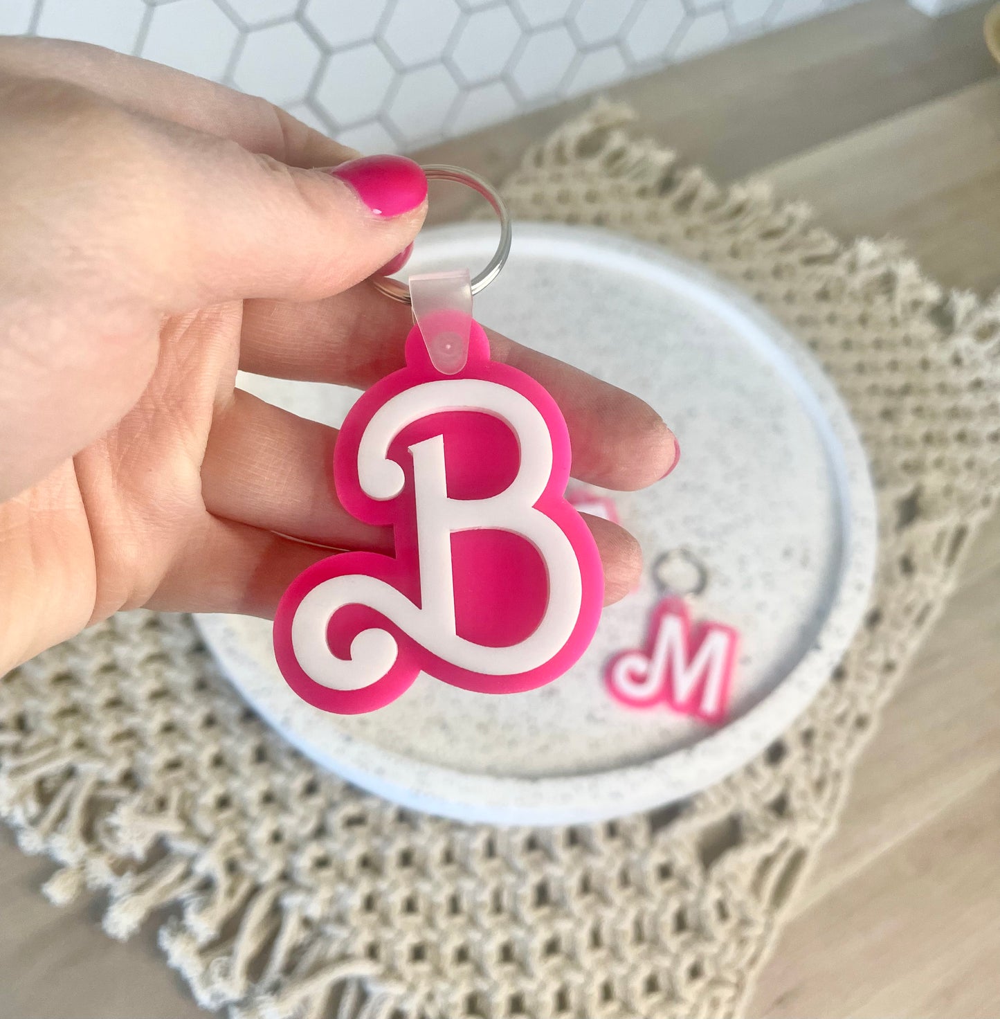 Dreamhouse Letter Keychain