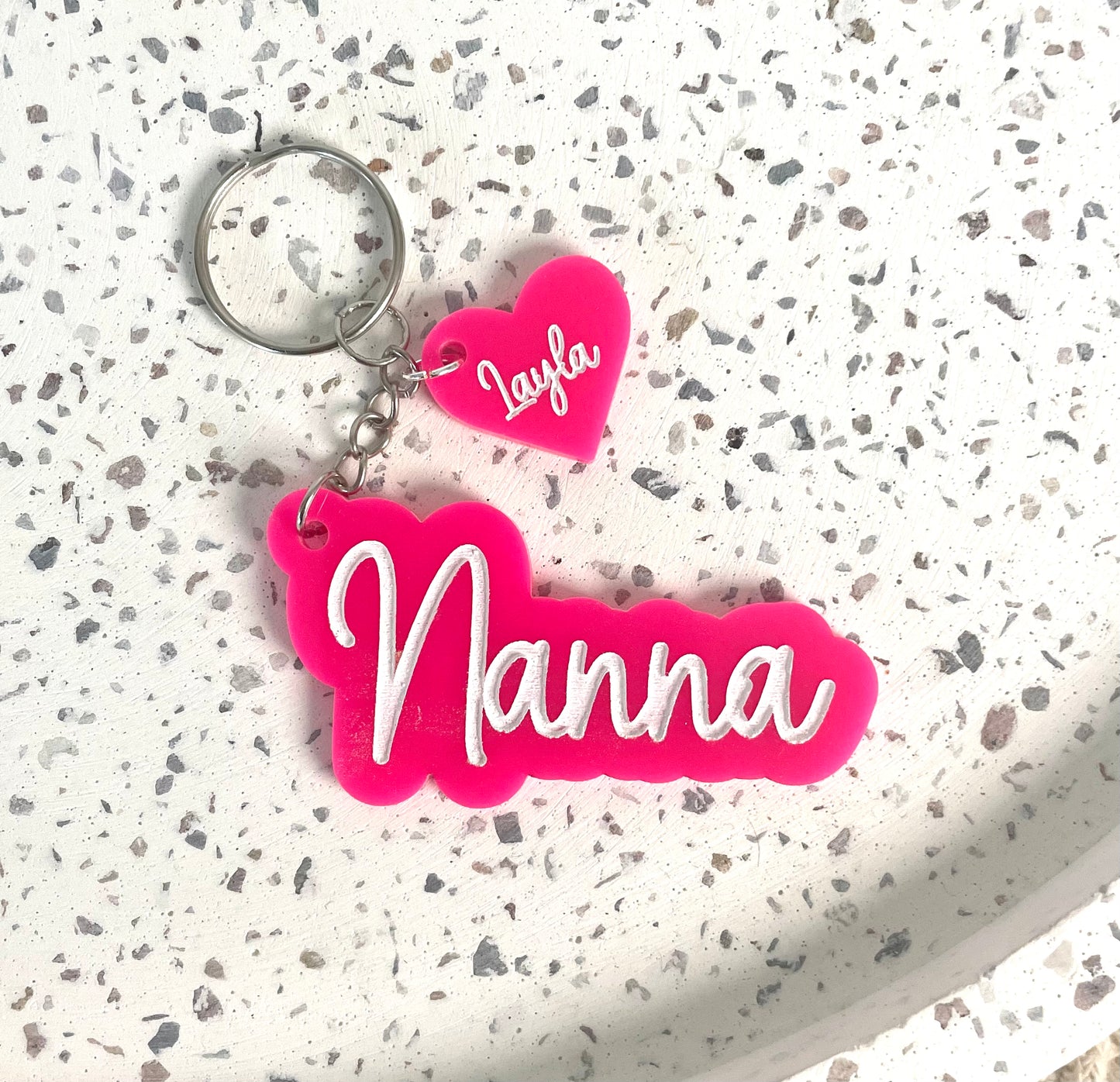 Mothers Day Keychain Pink