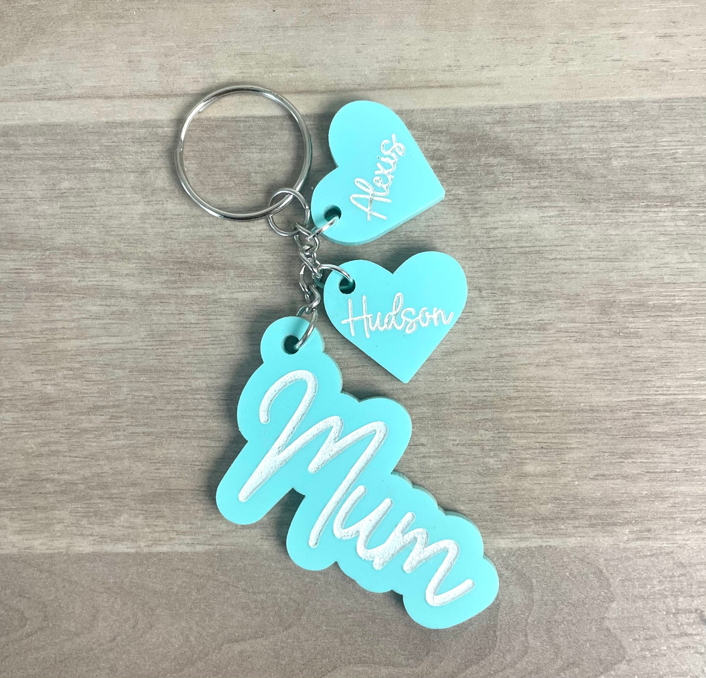 Mothers Day Keychain Teal