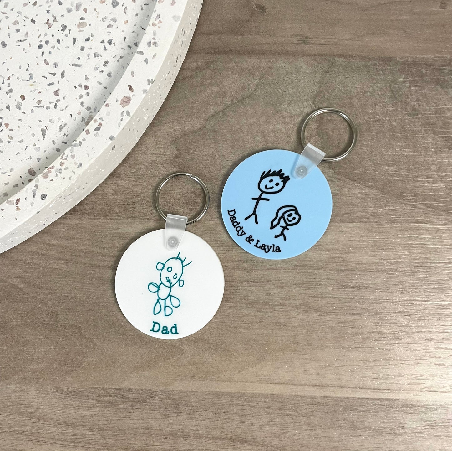 Hand Drawn Keychain