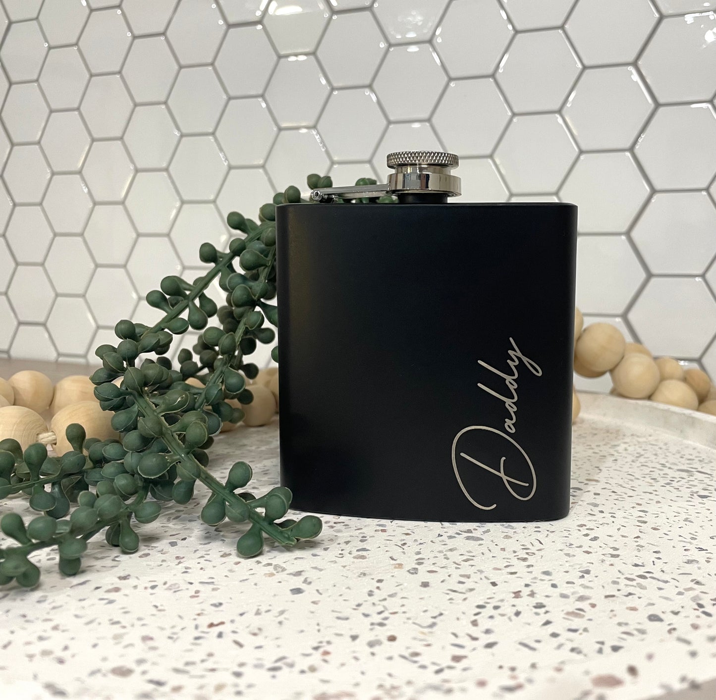 Flask Cursive Writing