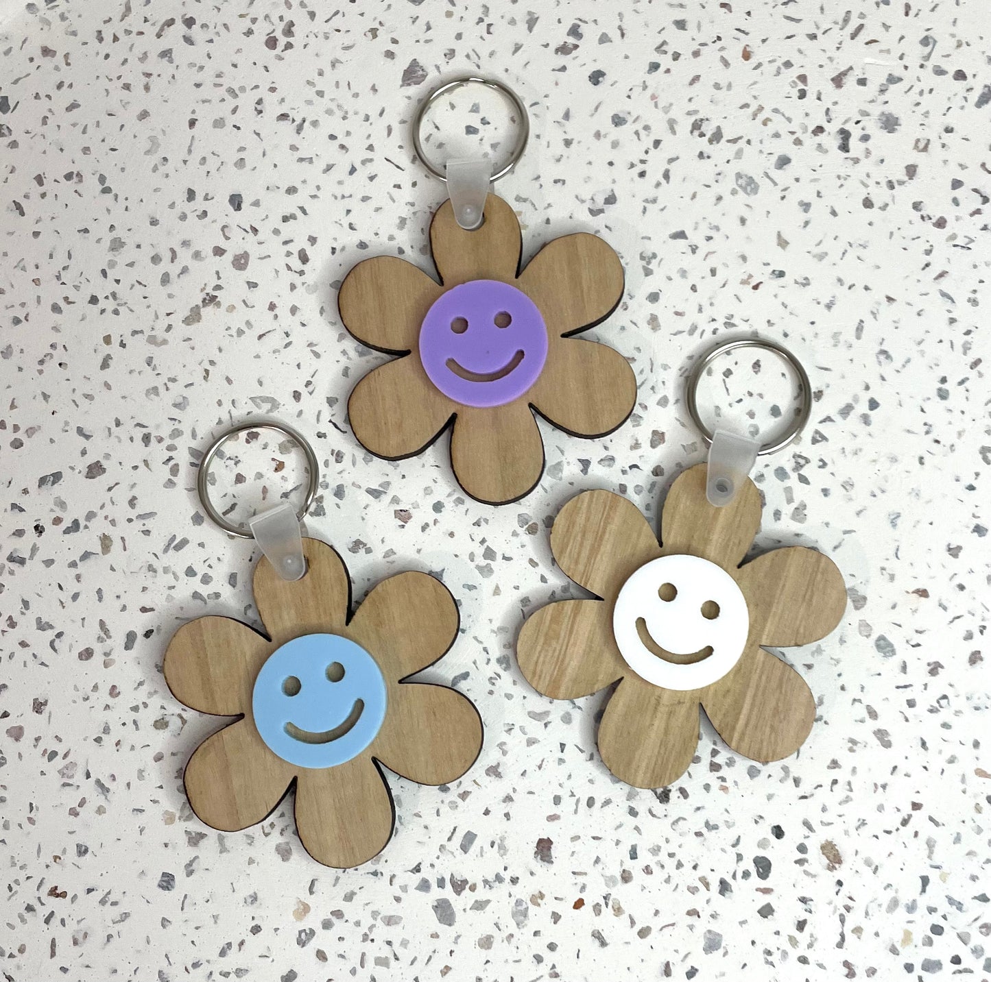 Happy Flower Keychain