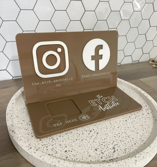 Social Media Stand with Square Holder