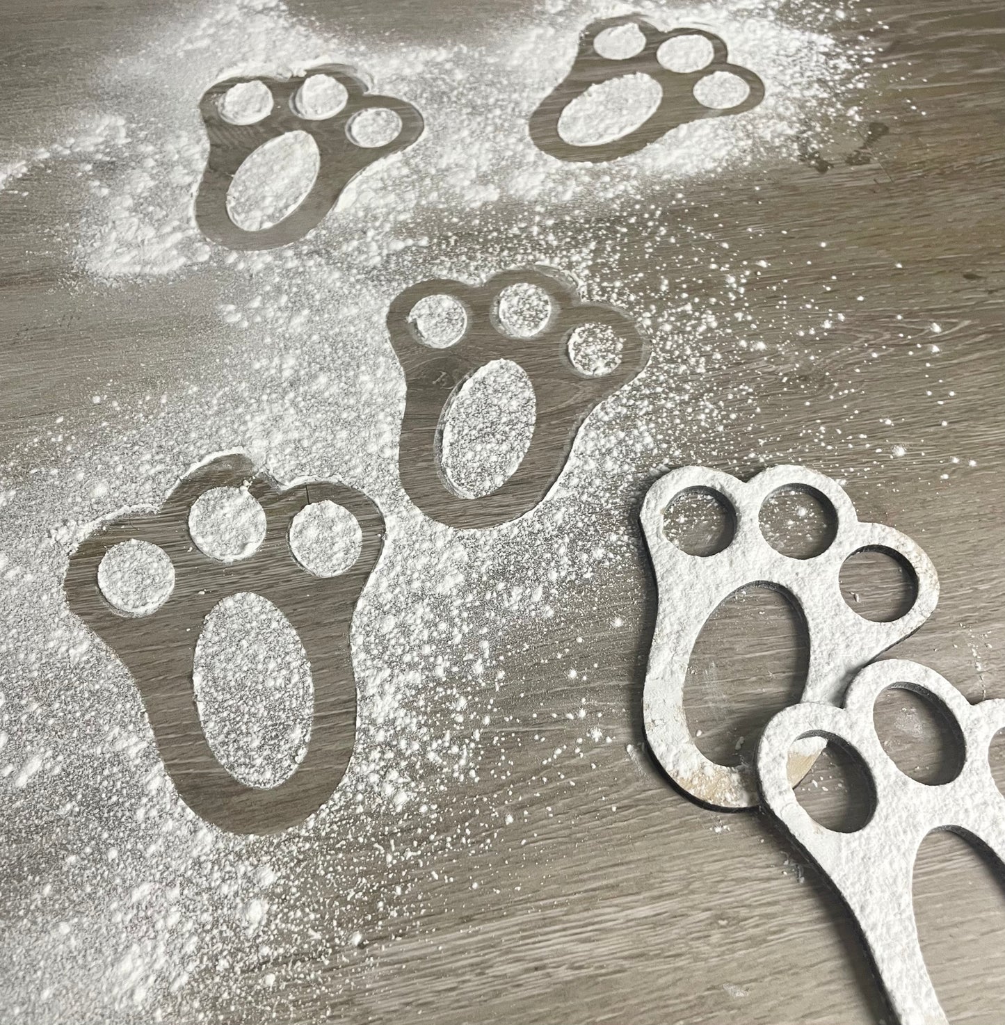 Bunny Footprint Stencils