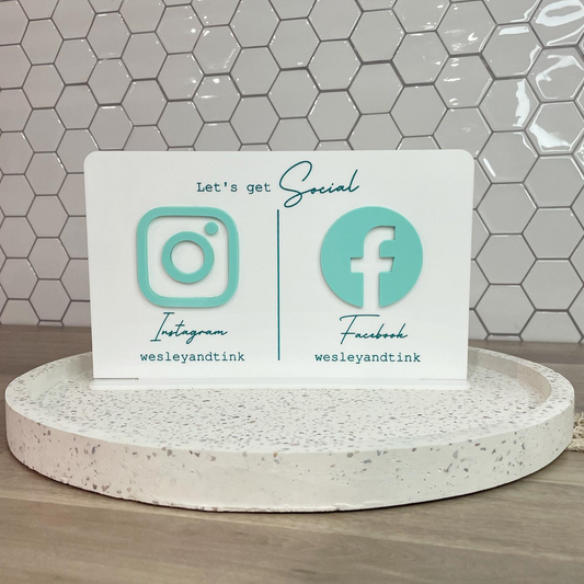 Social Media Display Sign